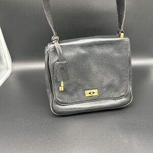 Fossil leather black classic crossbody bag Vintage
